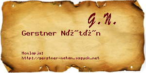 Gerstner Nátán névjegykártya